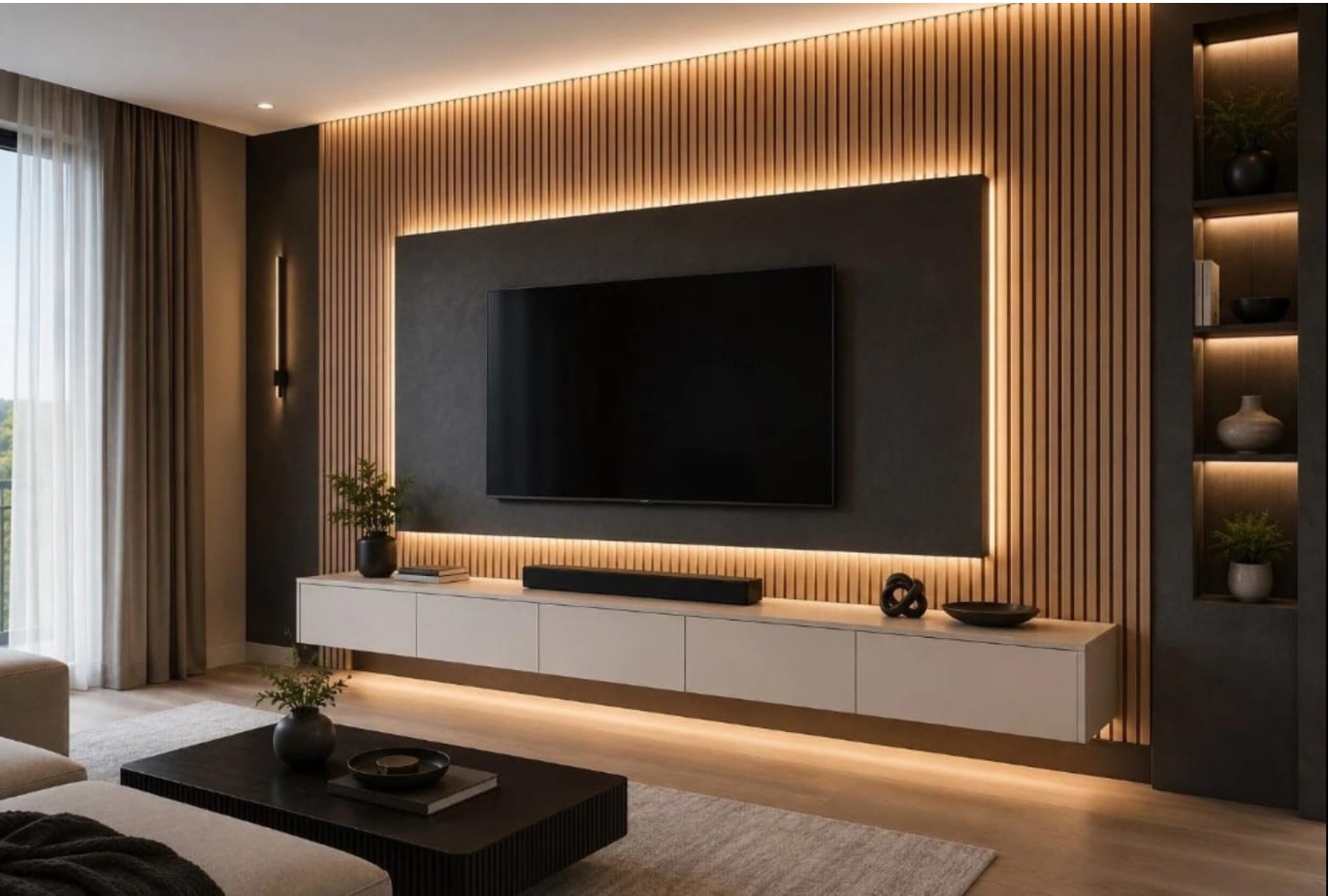 Customized TV Accent Walls